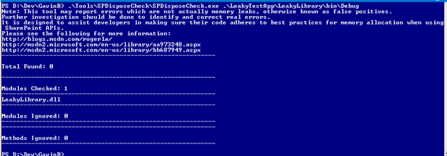 SPDisposeCheck zero issues found